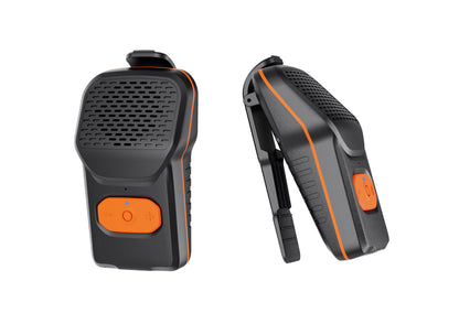 iLangtech M4 Clip-On Wireless Jobsite Water-Resistant TWS Portable Speaker, IPX67 Waterproof, Built-in ENC Mic for Hands-Free Music/Calls