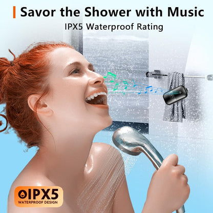 iLangtech M3 Clip-On Wireless Jobsite Water-Resistant TWS Portable Speaker, IPX5 Waterproof, Built-in ENC Mic for Hands-Free Music/Calls